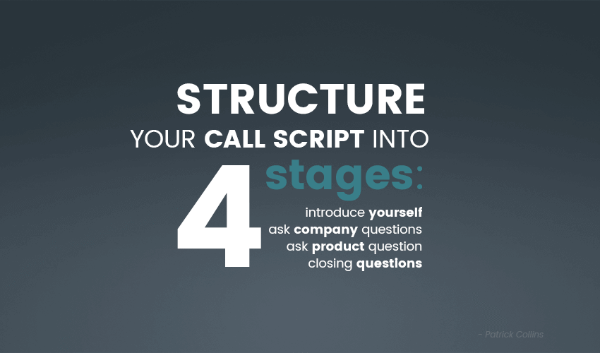 How to create a sales script 